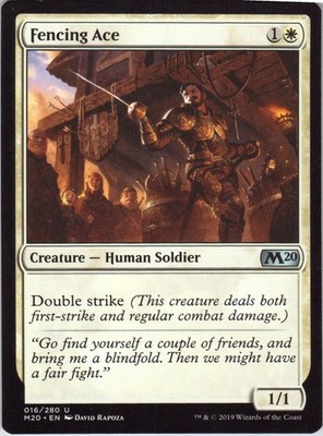 Fencing Ace   MTG Core Set 2020 16/280 Uncommon NM