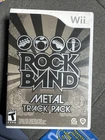 Rock Band Metal Track Pack (Nintendo Wii, 2009) CIB with Manual Complete