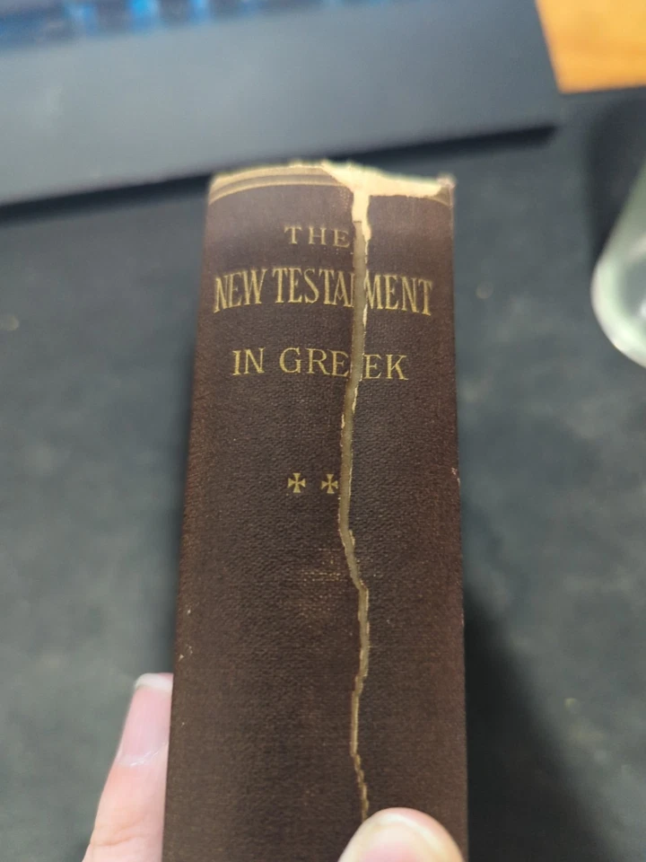 ANTIQUE NEW TESTAMENT 1882 Translated Greek & English CAMBRIDGE — 第 2/4 张图片