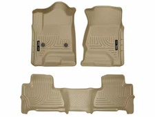Husky Weatherbeater Front2nd Row Floor Mats 3pc Fits 2015-2020 Tahoe Yukon Tan
