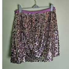 J. Crew Collection Festive Silver Sequin Skirt  Great for Night Out or Party