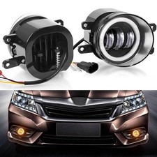 3.5inch Round Led Fog Light Driving Lamp Angel Eye Drl White Yellow Ring 2x 3.5inch Round Led Fog Light Driving Lamp Angel Eye Drl White Yellow Ring 2x