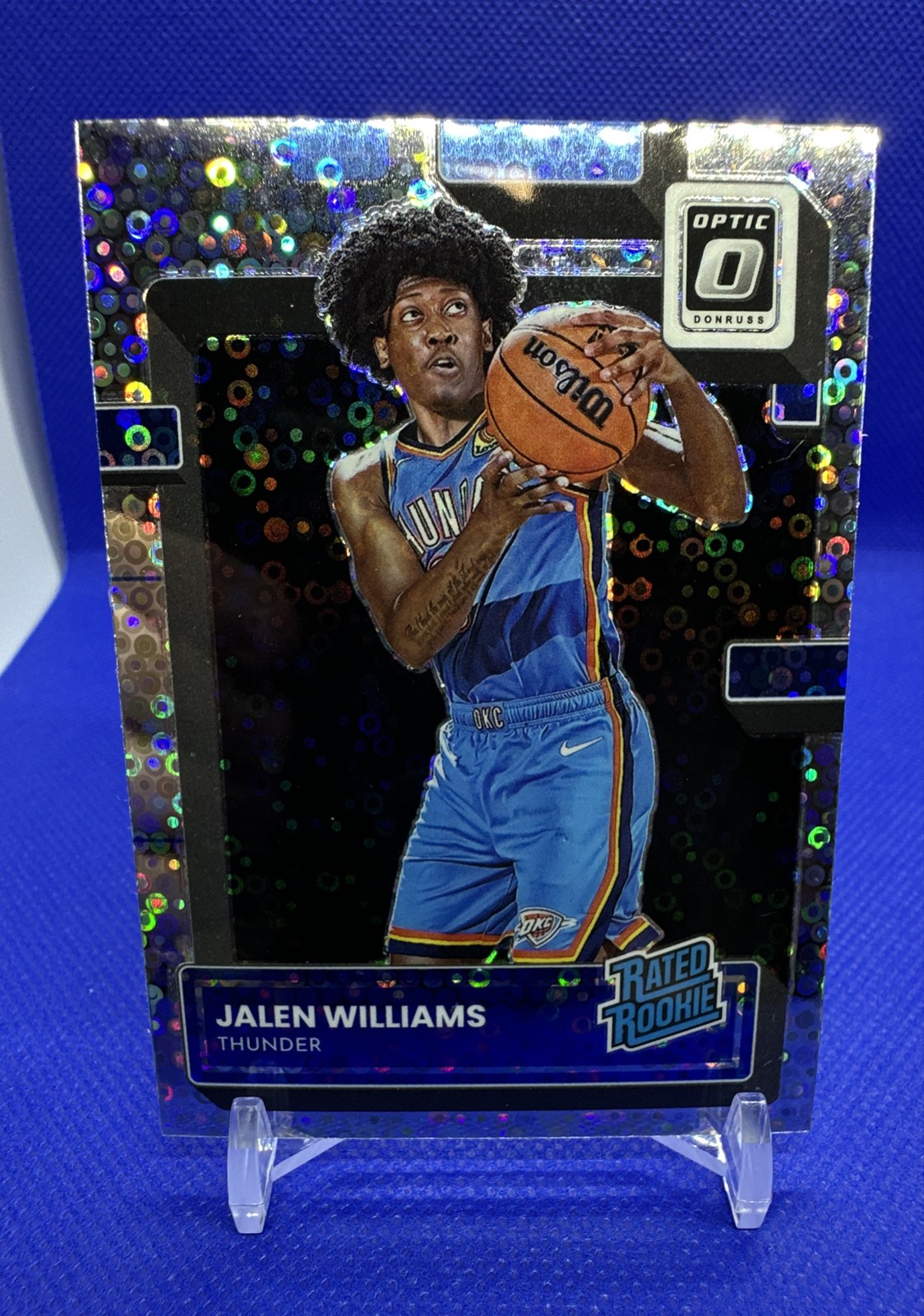 22-23 Panini Optic Rated Rookie Jalen Williams #235 Fast Break Holo Prizm