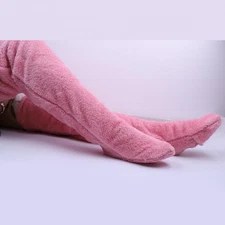 over Knee High Fuzzy Socks, Soft Fleece Cozy for Women Lady Warm Boot Socks Leg