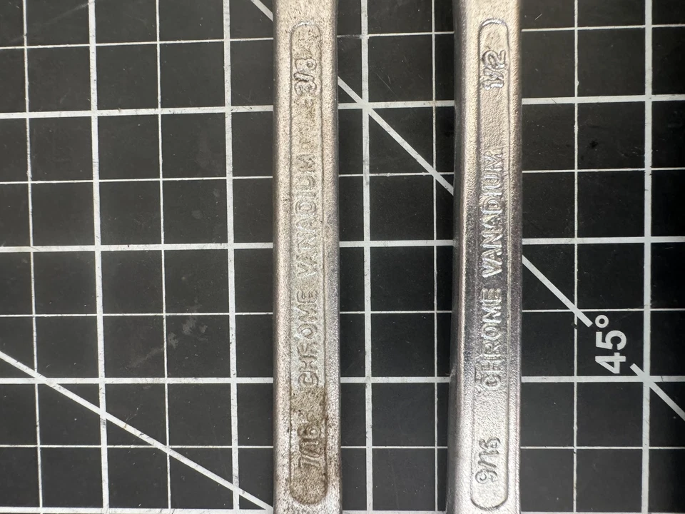 Vintage MIT 3 peças Conjunto de Chaves de Porca Flare – Pacote Original – Fabricado na Índia - Imagem 2 de 4