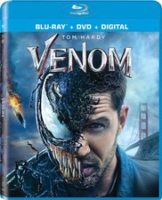 Venom (Blu-ray) Tom Hardy Michelle Williams Riz Ahmed Scott Haze Reid Scott
