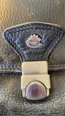Esquire Oxford Handgelenktasche Leder 22cm  (schwarz)