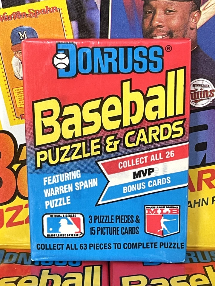 1989 DONRUSS MLB Baseball ⚾️ PACK 15 Cards + 3 Puzzle Pieces HOF RC IMPORT OVP‼️ - Bild 1 von 4