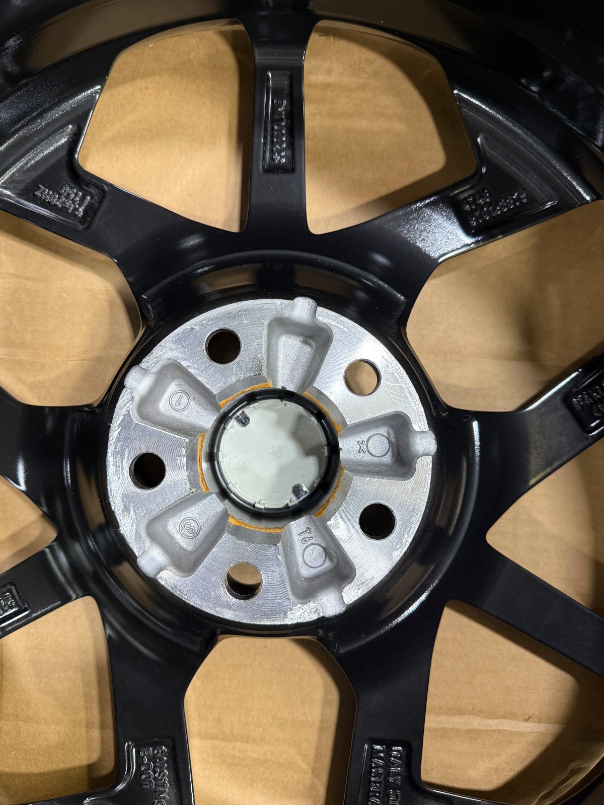 Maserati MC20 Factory wheels 20" Birdcage Glossy Dark Miron