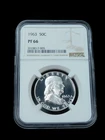 1963 50c Proof Franklin Silver Half Dollar - NGC PF66