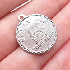 925 Sterling Silver Vintage Make My Wish Come True Well Charm Pendant