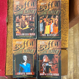 Buffy The Vampire Slayer Paperback Book Lot: Halloween Rain The Harvest 2