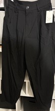 A New Day Size 4 Trouser Dress Pants Womens Black High Rise Pleated Front