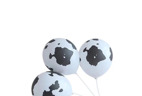 100pcs package 12inch latex balloon printed cow design and paw design - 第 3/5 張圖片