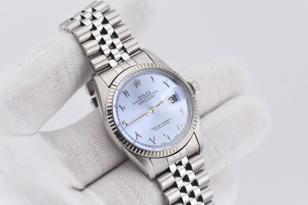 Rolex Datejust Ref.16014 Stainless Steel & White Gold 36mm Ice