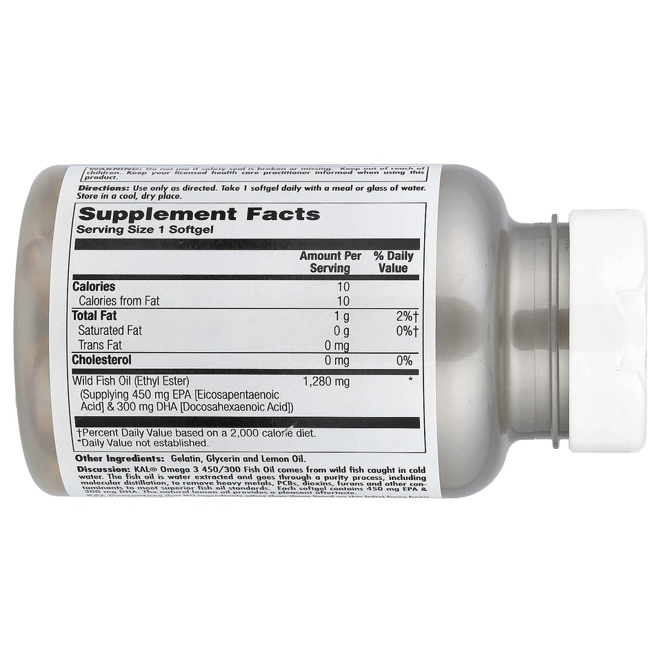 Omega 3 450/300, 60 cápsulas blandas (1.280 mg por cápsula blanda) Foto 2 de 2