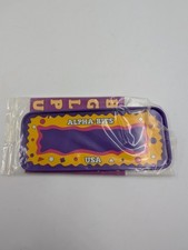 Mini Bicycle License Plate Alpha Bits POST Cereal Premiums Toy 1994