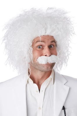 Brand New Einstein Famous Scientist Physicist E=MC2 Costume Wig and Moustache