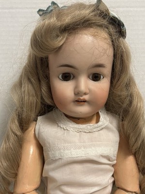 Antique Bisquedoll 女の子 Antique Armand Marseille Queen Louise Bisque Doll 25” Hand Tied
