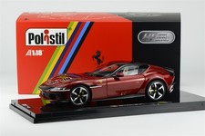 Polistil 1/18 Ferrari 12Cilindri Hardcover Alloy Diecast Model Car Red / Yellow