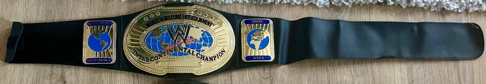 Cinturón Campeón Intercontinental WWE Mattel 2010 Lucha Libre RAW Niños Juego de Rol Foto 2 de 3