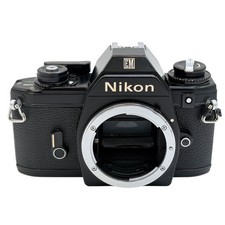 Nikon EM 35mm Film SLR Camera Body Black Japan Tested - Light Meter Issue Read