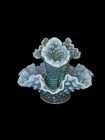 Vintage Blue Fenton Hobnail Epergne