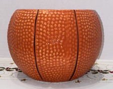 Novelty Vases Basketball ceramic Planter + Edible Arrangements vase