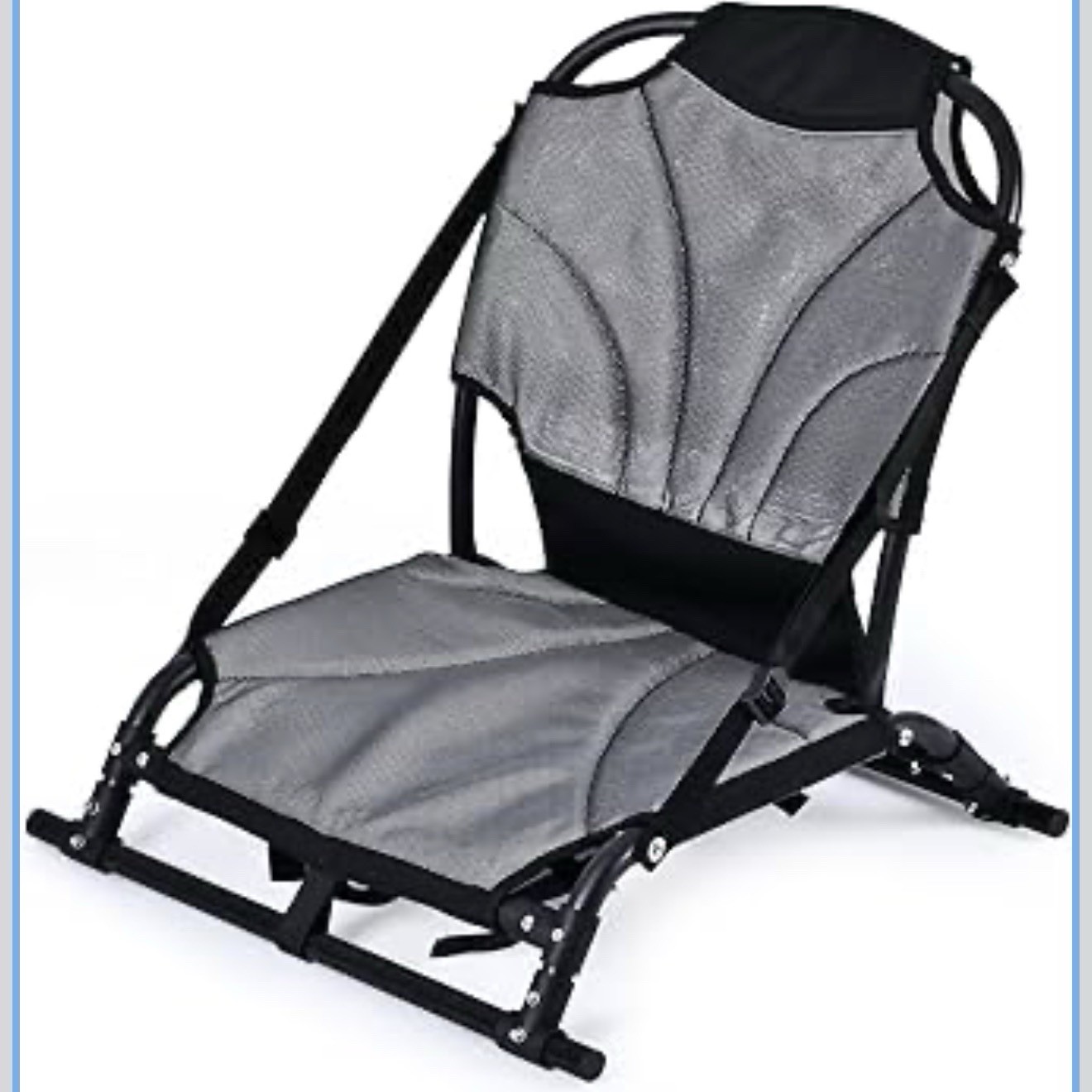 Seat W/ Back Support Universal For Inflatable Kayak Cushion 