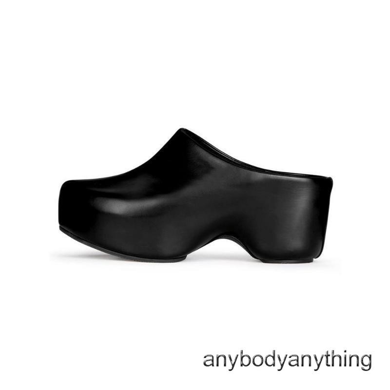 PANTOFOLA D’ORO Sandali ciabatte donna estivi punta tonda tacco alto zeppa plateau pull on casual