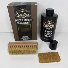 Care Cool Suede and Nubuck Cleaner Kit 8 oz 100 Hog Hair Brush Eraser
