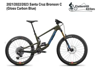 Factory Paint for 2021-2023 Santa Cruz Bronson C Mountain Bike-Gloss Carbon Blue