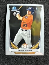DEREK FISHER #CDP35 2014 Bowman Draft Chrome QTY Houston Astros