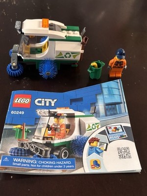 LEGO City 60249 Street Sweeper Complete Set w/ Manual No Box Retired Preowned