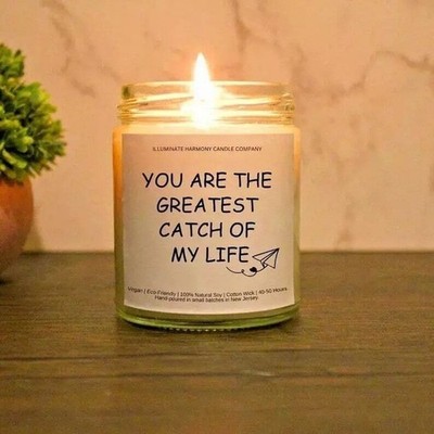 You Are The Greatest Catch Of My Life Candle |Anniversary Gift For Spouse |Gift