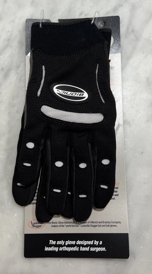 Guantes de fitness Bionic para mujer grandes dedos completos nuevos con etiquetas negros Foto 2 de 4