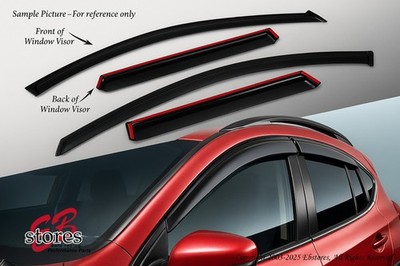 For 2007-2012 Dodge Caliber Smoke Window Visor Rain Guard Deflector 4pcs Set