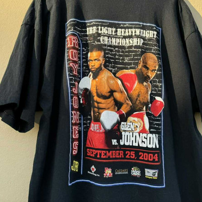 Vintage Roy Jones vs Glen Johnson  Unisex T-Shirt All Size 8D766