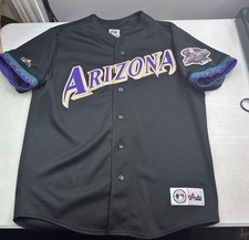 Vintage Arizona Diamondbacks World Series 2001 Baseball Majestic Jersey Grace XL
