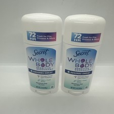 Secret 2 Whole Body Stick Aluminum Free Deodorant Pits Privates More Light Fresh