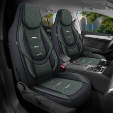 Schonbezüge Sitzbezüge für Ford EcoSport 2 Bj ab 2012 in Schwarz/Olivgrün H13
