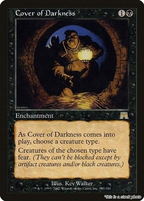 *- Cover of Darkness -*- MTG Onslaught - LP - (MJL Magic)