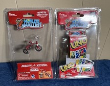 World's Smallest Radio Flyer Classic Dual Deck Tricycle  FREE UNO Game NIP 16