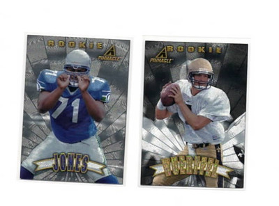 1997 Pinnacle Trophy Collection Walter Jones #P71 & DANNY WUERFFEL #P72 ROOKIES