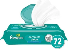 Pampers Baby Wipes, Complete Clean Baby Fresh Scented Wipe, Gently Cleans Head t