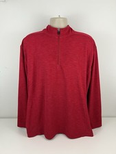 Chick-Fil-A Red 1/4 Zip Pullover Mens Size 2XL Oobe Sweatshirt Work Uniform