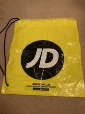 Jd Sports Black Drawstring Bag - Yellow / Black PE school carrier