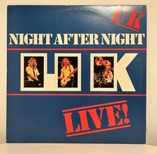 UK LIVE  "NIGHT AFTER NIGHT"  LP  1979  POLYDOR  PD-1-6234  ROCK  33RPM  USA  VG