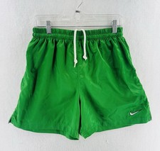 Vintage Nike Soccer Shorts Sz Large 12-14 Green Shiny Dazzle Rare