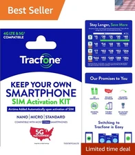 Tracfone Bring Your Own Phone SIM Kit, No Airtime - PrepaidOpens in a new win...